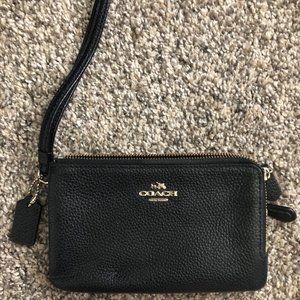 COACH Double Zip Wristlet Wallet